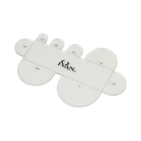 Acrylic Template, Round Multi-Strap End