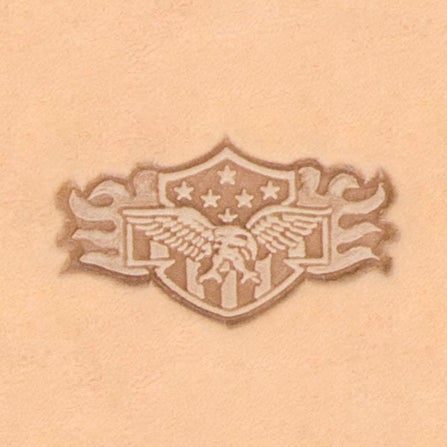 Fire Eagle Shield 3D Stamp